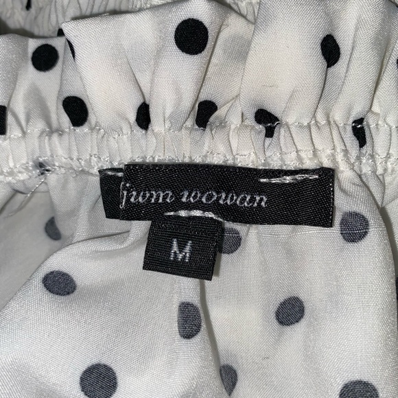 ZAFUL Polka Dot Off-The-Shoulder Shirt - Picture 2 of 2